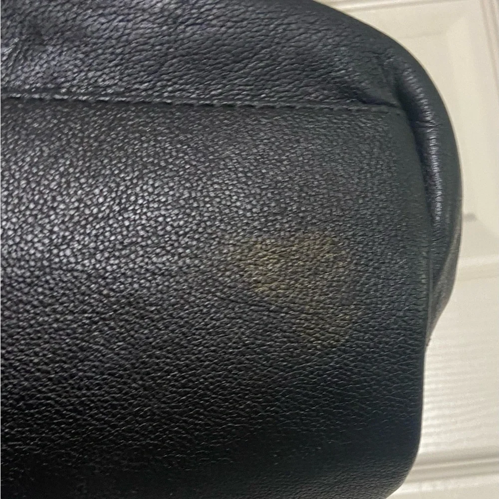 Kate Spade Baxter Street Stevie Black Leather Satchel Shoulder Bag Pre-Owned